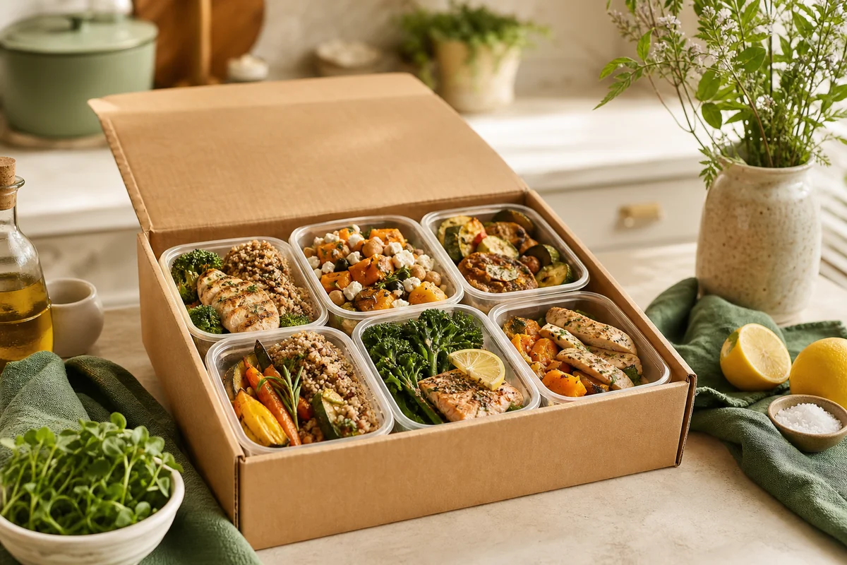 Une box hebdomadaire Niravelle en préparation