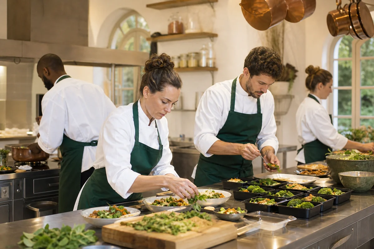Une cuisine Niravelle préparant une livraison hebdomadaire